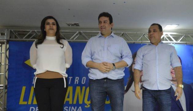 Deputada federal Dra. Marina, Ex-prefeito Marcos Vinicius e deputado Evaldo Gomes